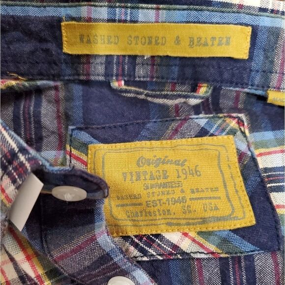 Washed Stoned & Beaten men's button up shirt - Picture 4 of 6